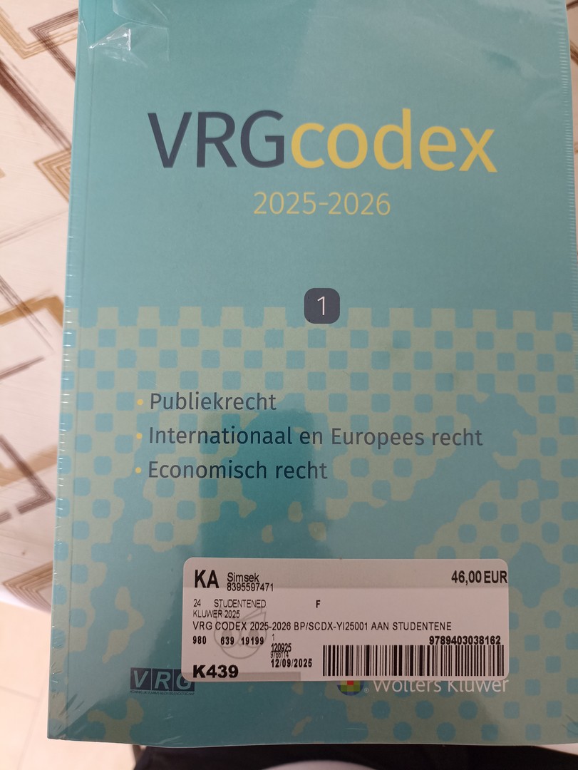 VRG Codex 2025-2026 tweedehands kopen | Books in Belgium