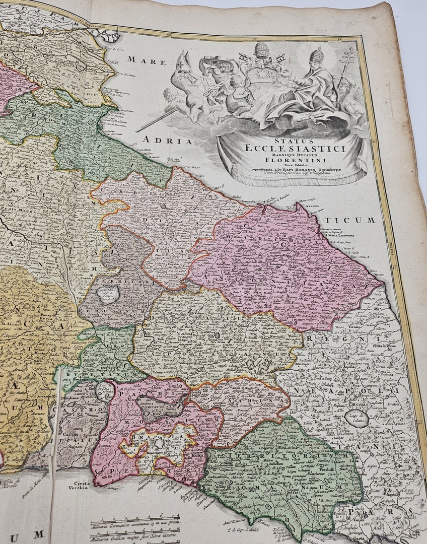 A rare German Atlas with 50 original hand-coloured maps. tweedehands ...